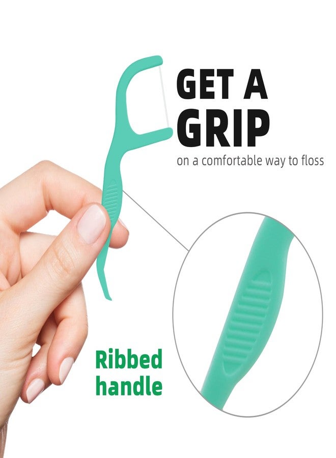 RAZOKO Dental Floss Picks | Toothpick, Shred-Resistant Floss, Easy Grip Handle, Fresh Mint Flavor, 400 Count (Pack of 2) - Image 2